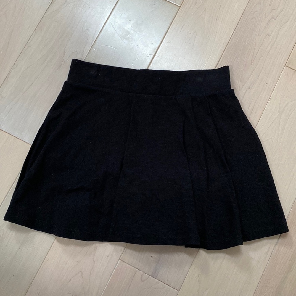 SLS Apparel girls soft stretch black skort